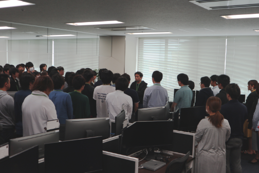 朝会の様子